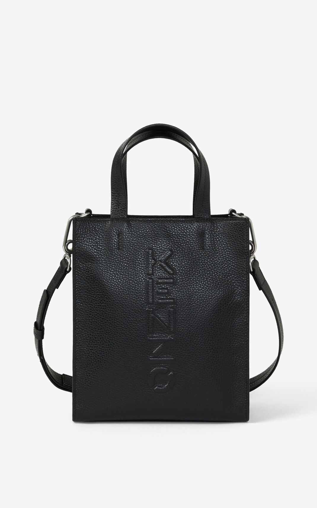 Bolso Shopping Kenzo Imprint small grained Cuero Hombre Negras LUO401596